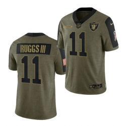 Las Vegas Raiders 11 Henry Ruggs III 2021 Olive Salute To Service Limited Stitched Jersey