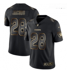 Las Vegas Raiders 28 Josh Jacobs Black Gold Vapor Untouchable Limited Jersey