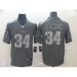 Las Vegas Raiders 34 Bo Jackson Gray Camo Vapor Untouchable Limited Jersey