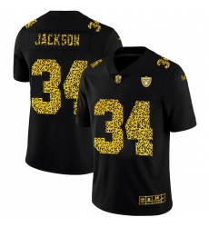 Las Vegas Raiders 34 Bo Jackson Leopard Print Fashion Vapor Limited NFL Jersey Black