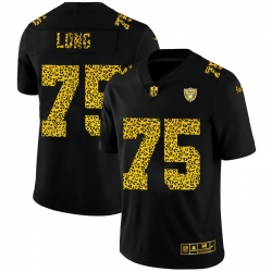 Las Vegas Raiders 75 Howie Long Leopard Print Fashion Vapor Limited NFL Jersey Black