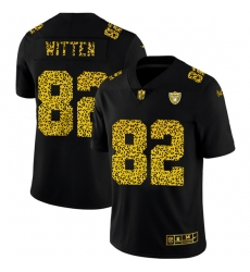 Las Vegas Raiders 82 Jason Witten Leopard Print Fashion Vapor Limited NFL Jersey Black