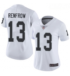 Women's Las Vegas Raiders #13 Hunter Renfrow White Stitched Football Vapor Untouchable Limited Jersey