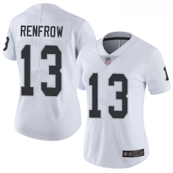 Women's Las Vegas Raiders #13 Hunter Renfrow White Stitched Football Vapor Untouchable Limited Jersey