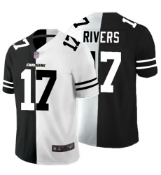 Los Angeles Chargers 17 Philip Rivers Black And White Split Vapor Untouchable Limited Jersey