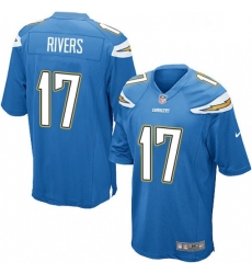 Los Angeles Chargers 17 Philip Rivers Game Electric Blue Alternate NFL Jersey Los Angeles Chargers 17 Philip Rivers Game Electric Blue Alternate NFL Jersey