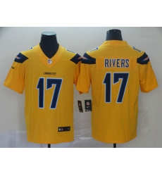 Los Angeles Chargers 17 Philip Rivers Gold Inverted Legend Limited Jersey