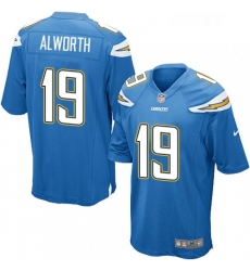 Los Angeles Chargers 19 Lance Alworth Game Electric Blue Alternate NFL Jersey Los Angeles Chargers 19 Lance Alworth Game Electric Blue Alternate NFL Jersey