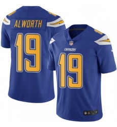 Los Angeles Chargers 19 Lance Alworth Limited Electric Blue Rush Vapor Untouchable NFL Jersey