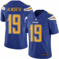 Los Angeles Chargers 19 Lance Alworth Limited Electric Blue Rush Vapor Untouchable NFL Jersey