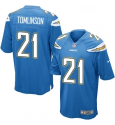 Los Angeles Chargers 21 LaDainian Tomlinson Game Electric Blue Alternate NFL Jersey Los Angeles Chargers 21 LaDainian Tomlinson Game Electric Blue Alternate NFL Jersey