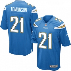 Los Angeles Chargers 21 LaDainian Tomlinson Game Electric Blue Alternate NFL Jersey
