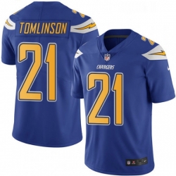 Los Angeles Chargers 21 LaDainian Tomlinson Limited Electric Blue Rush Vapor Untouchable NFL Jersey