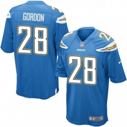 Los Angeles Chargers 28 Melvin Gordon Game Electric Blue Alternate NFL Jersey