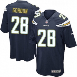 Los Angeles Chargers 28 Melvin Gordon Game Navy Blue Team Color NFL Jersey