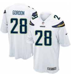 Los Angeles Chargers 28 Melvin Gordon Game White NFL Jersey