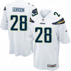 Los Angeles Chargers 28 Melvin Gordon Game White NFL Jersey