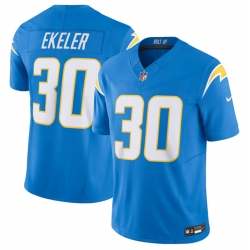 Los Angeles Chargers 30 Austin Ekeler Blue 2023 F U S E Vapor Untouchable Limited Stitched Jersey