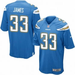 Los Angeles Chargers 33 Derwin James Game Electric Blue Alternate NFL Jersey