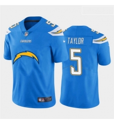 Los Angeles Chargers 5 Tyrod Taylor Blue Team Big Logo Vapor Untouchable Limited Jersey