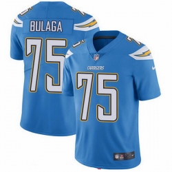 Los Angeles Chargers 75 Bryan Bulaga Electric Blue Alternate Stitched NFL Vapor Untouchable Limited Jersey