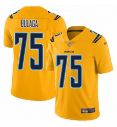 Los Angeles Chargers 75 Bryan Bulaga Gold Stitched NFL Limited Inverted Legend Jersey