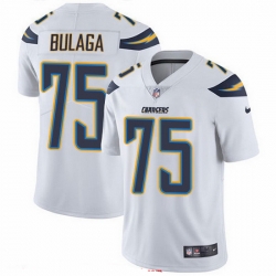 Los Angeles Chargers 75 Bryan Bulaga White Stitched NFL Vapor Untouchable Limited Jersey