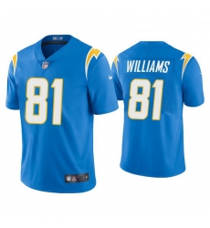 Los Angeles Chargers #81 Mike Williams 2020 Light Blue Vapor Untouchable Limited Stitched Jersey
