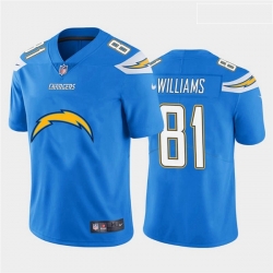 Los Angeles Chargers 81 Mike Williams Blue Team Big Logo Vapor Untouchable Limited Jersey