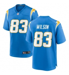 Los Angeles Chargers 83 Pokey Wilson Blue Stitched Game Jersey Los Angeles Chargers 83 Pokey Wilson Blue Stitched Game Jersey
