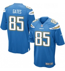 Los Angeles Chargers 85 Antonio Gates Game Electric Blue Alternate NFL Jersey Los Angeles Chargers 85 Antonio Gates Game Electric Blue Alternate NFL Jersey