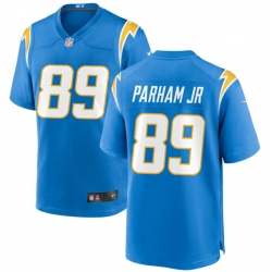 Los Angeles Chargers 89 Donald Parham Jr Blue Stitched Game Jersey