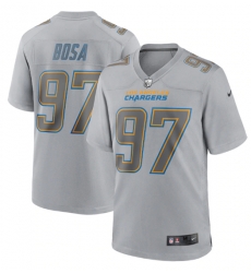 Los Angeles Chargers 97 Joey Bosa Grey Atmosphere Fashion Stitched Game Jersey