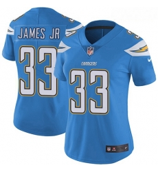 Women's Los Angeles Chargers #33 Derwin James Jr Electric Blue Alternate Stitched Football Vapor Untouchable Limited Jersey