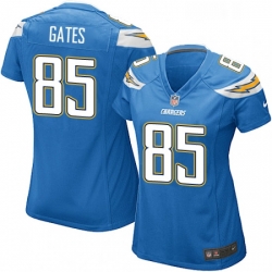 Women's Los Angeles Chargers 85 Antonio Gates Game Electric Blue Alternate NFL Jersey