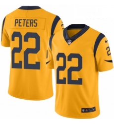 Los Angeles Rams 22 Marcus Peters Limited Gold Rush Vapor Untouchable NFL Jersey