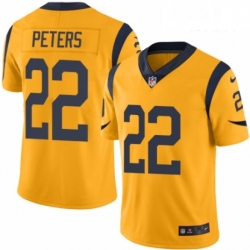 Los Angeles Rams 22 Marcus Peters Limited Gold Rush Vapor Untouchable NFL Jersey