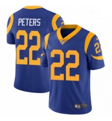 Los Angeles Rams 22 Marcus Peters Royal Blue Alternate Vapor Untouchable Limited Player NFL Jersey