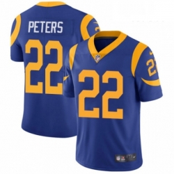 Los Angeles Rams 22 Marcus Peters Royal Blue Alternate Vapor Untouchable Limited Player NFL Jersey