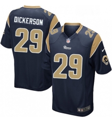 Los Angeles Rams 29 Eric Dickerson Game Navy Blue Team Color NFL Jersey