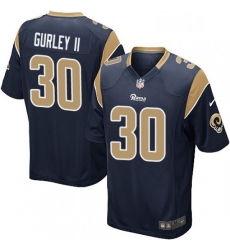 Los Angeles Rams 30 Todd Gurley Game Navy Blue Team Color NFL Jersey
