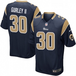 Los Angeles Rams 30 Todd Gurley Game Navy Blue Team Color NFL Jersey