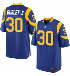 Los Angeles Rams 30 Todd Gurley Game Royal Blue Alternate NFL Jersey