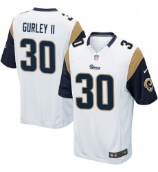 Los Angeles Rams 30 Todd Gurley Game White NFL Jersey