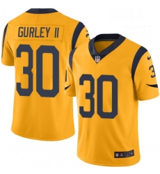 Los Angeles Rams 30 Todd Gurley Limited Gold Rush Vapor Untouchable NFL Jersey