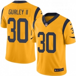 Los Angeles Rams 30 Todd Gurley Limited Gold Rush Vapor Untouchable NFL Jersey