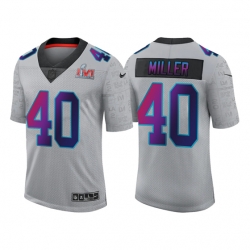 Los Angeles Rams 40 Von Miller 2022 Grey Super Bowl LVI Limited Stitched Jersey