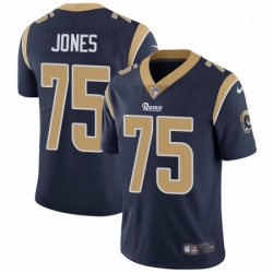 Los Angeles Rams 75 Deacon Jones Navy Blue Team Color Vapor Untouchable Limited Player NFL Jersey