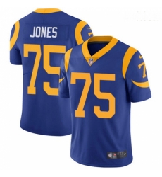 Los Angeles Rams #75 Deacon Jones Royal Blue Alternate Vapor Untouchable Limited Player NFL Jersey