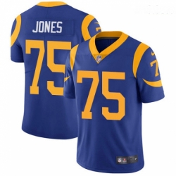 Los Angeles Rams #75 Deacon Jones Royal Blue Alternate Vapor Untouchable Limited Player NFL Jersey
